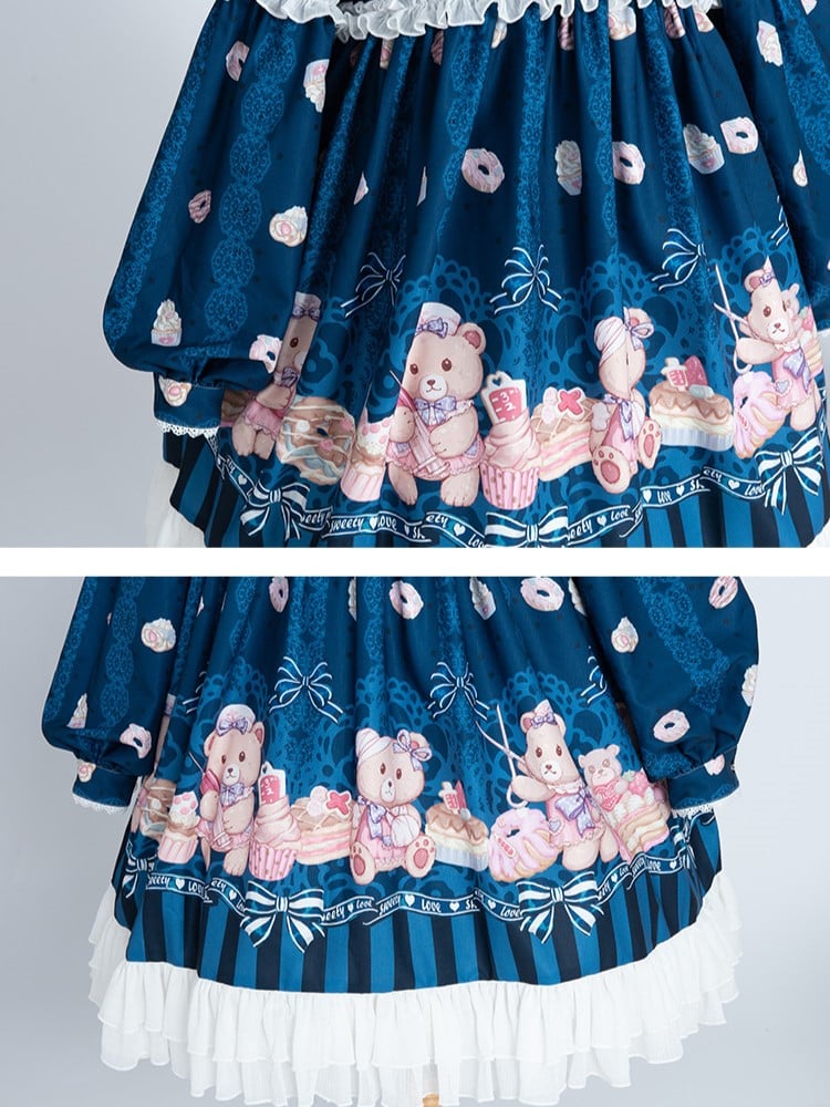 Nurse Bear Twins Lolita Dress One Piece