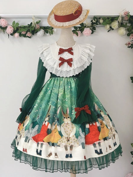 In Stock Bunny Kingdom Bunny Print One Piece