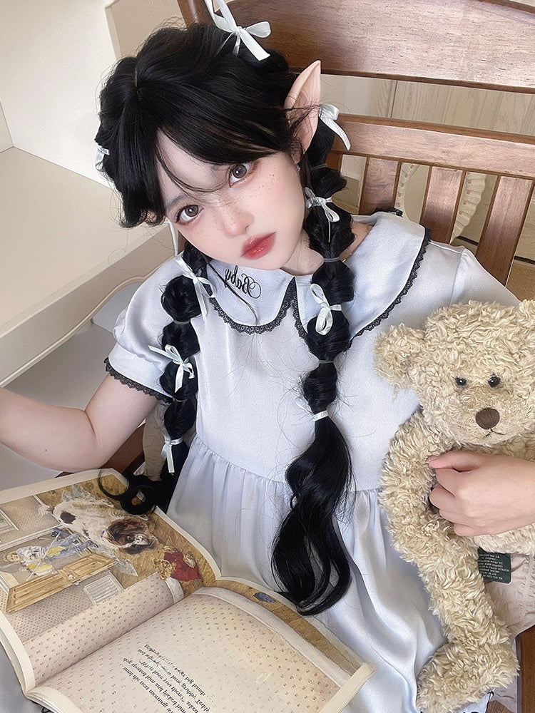 Wavy 75CM Black Synthetic Wig