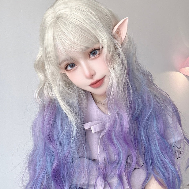 Waist Length Ombre Hair Color 70CM Lolita Synthetic Wig