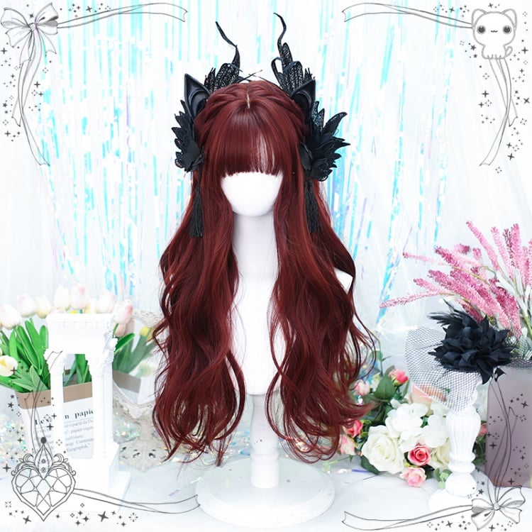 Mera Red Wavy Long Synthetic Wig