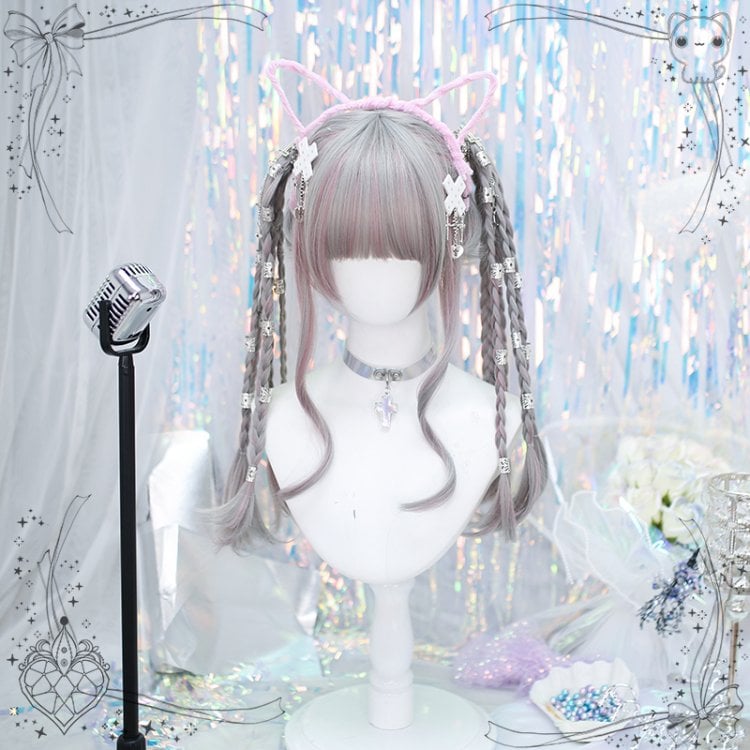 Punk Highlight Long Wavy Synthetic Wig