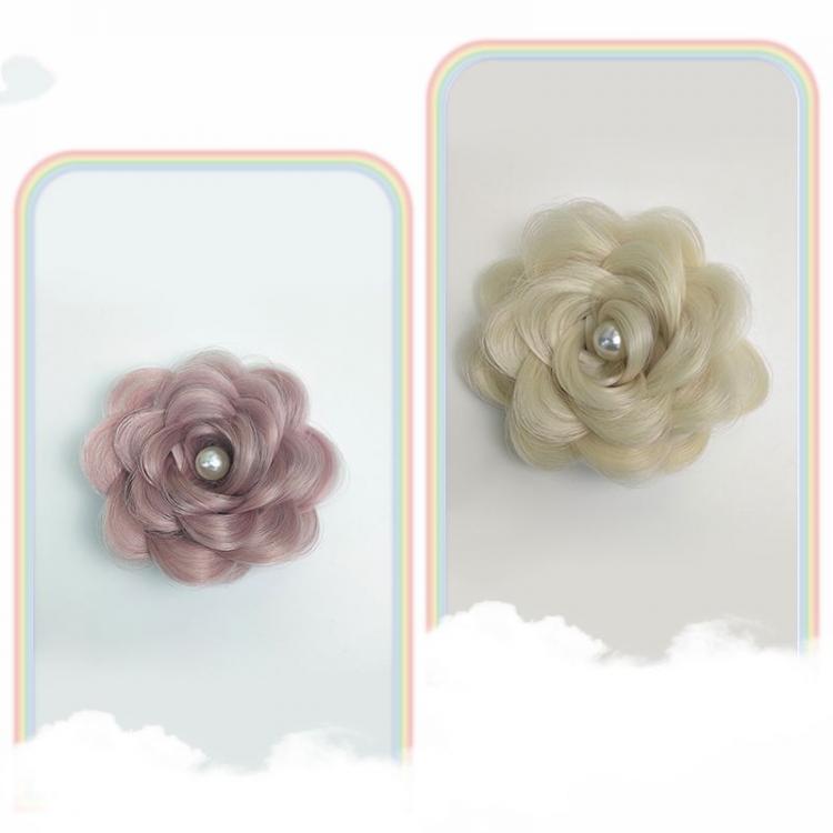 Rose-shaped Six Colors Synthetic Hair Clips