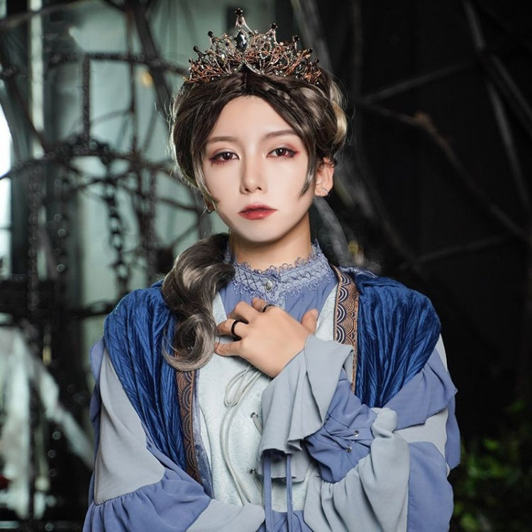 The Mystery of the Castle Dusty Brown Wavy 60CM Lolita Synthetic Wig