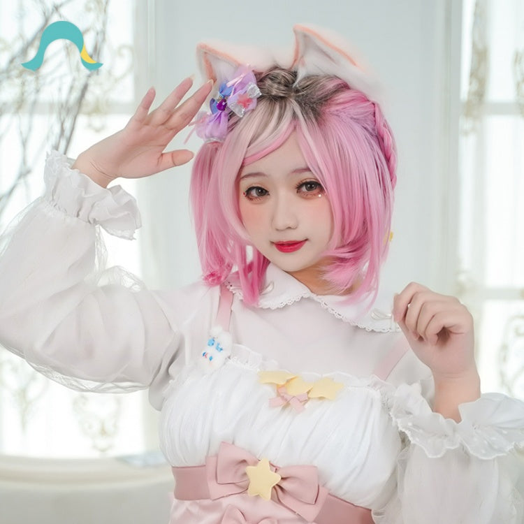 Princess Yaoyao Pink Short Synthetic Wig