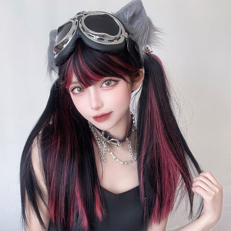 Highlight Hair Color 56cm Lolita Synthetic Wig