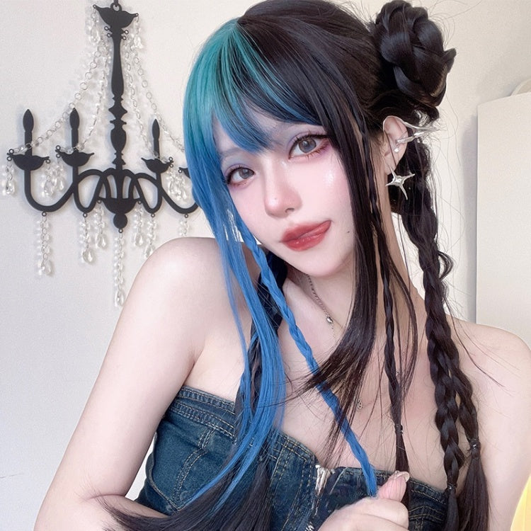 Straight Ombre Hair Color Lolita Synthetic Wig