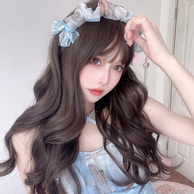 Wavy Brown 62CM Lolita Synthetic Wig