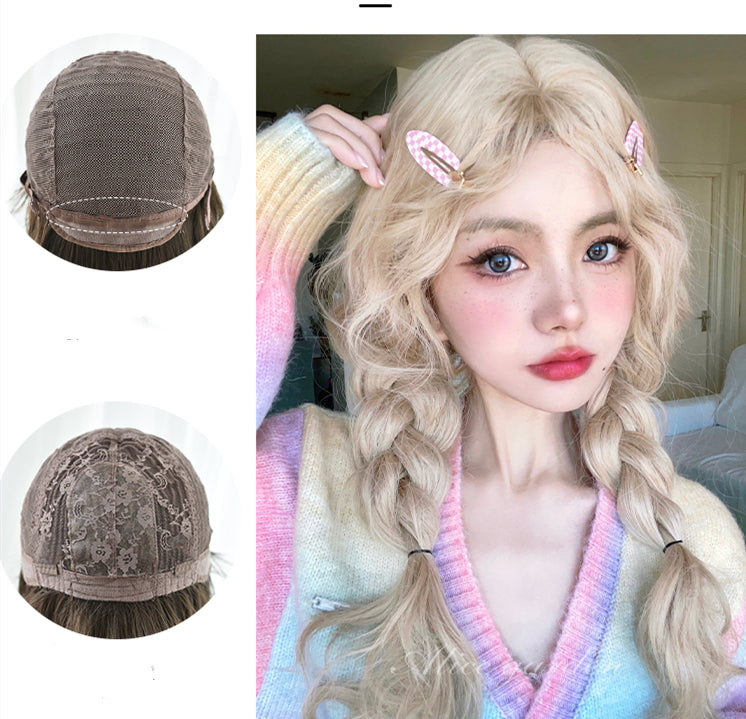 Wavy Gold Synthetic Wig