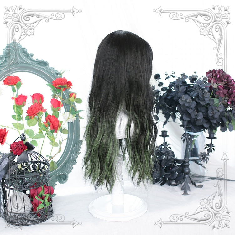Ombre Hair Color Wavy Long Lolita Synthetic Wig