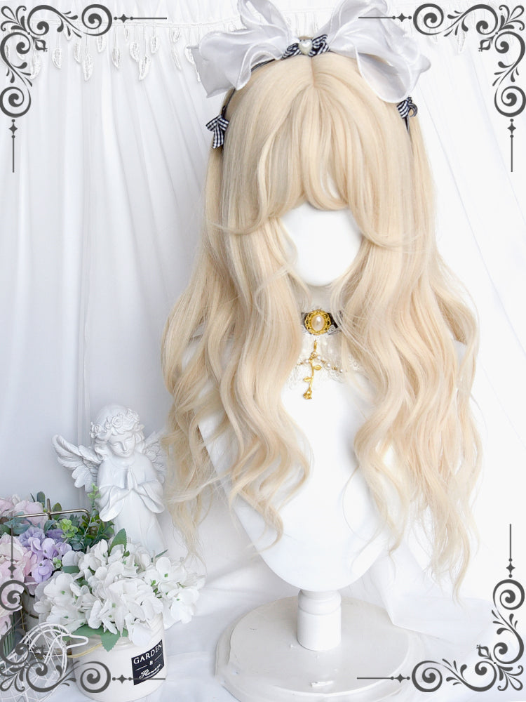 Platinum Wavy Short/Long Synthetic Wig