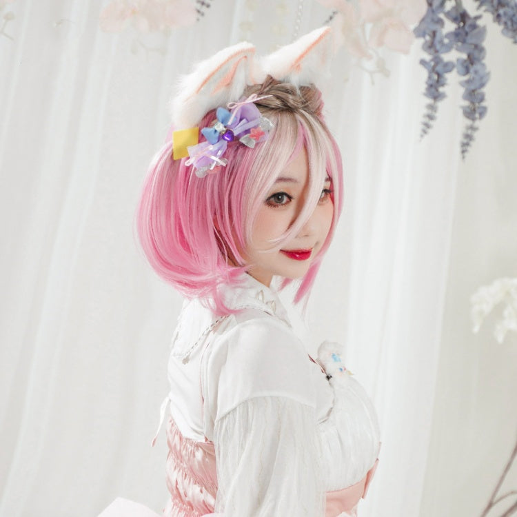 Princess Yaoyao Pink Short Synthetic Wig