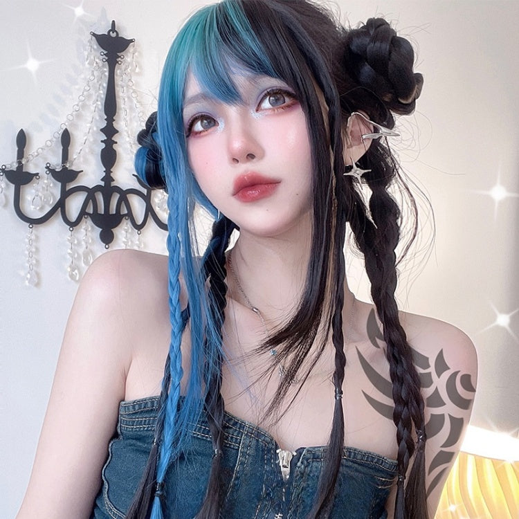 Straight Ombre Hair Color Lolita Synthetic Wig