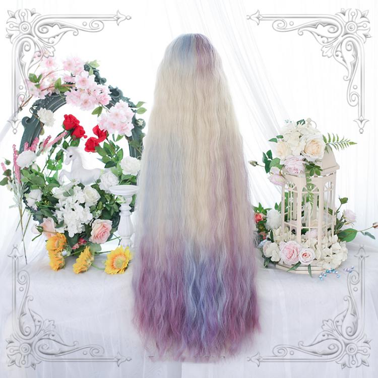 Satellite Orbit 100CM Wavy Highlight Hair Color Ombre Synthetic Wig