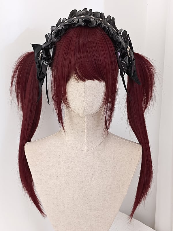 Raspberry Red Long Straight Synthetic Wig