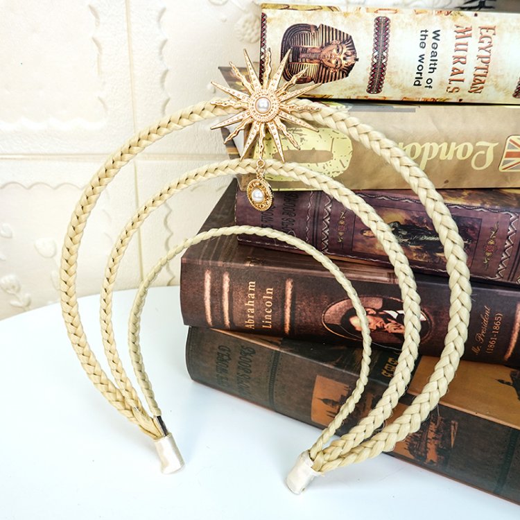 Theia Blond Wavy Lolita Hand-braided Wig with Wig KC