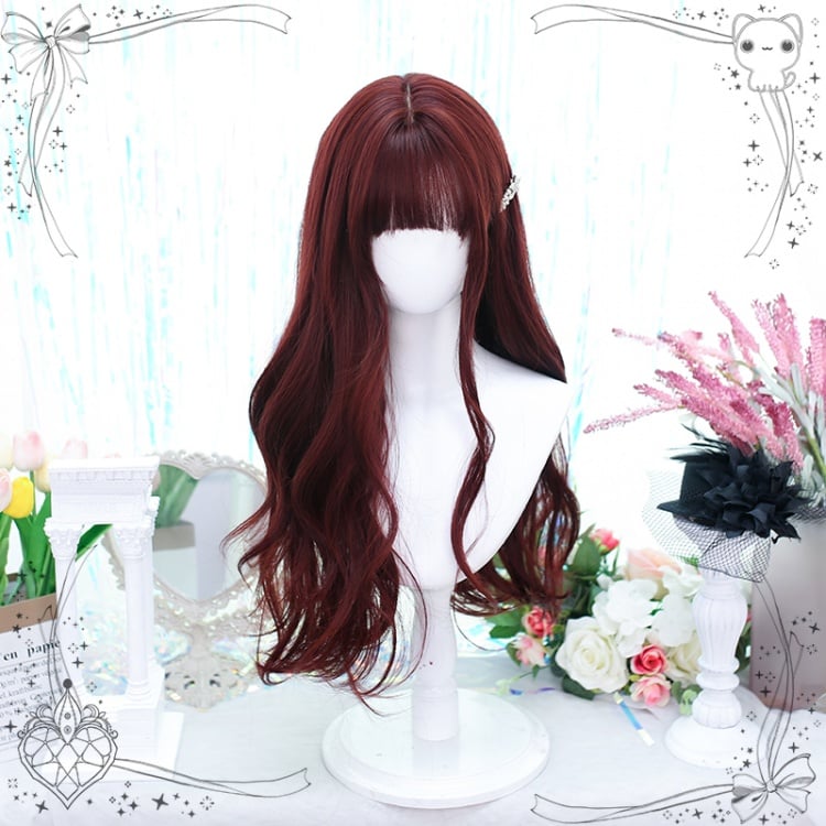 Mera Red Wavy Long Synthetic Wig