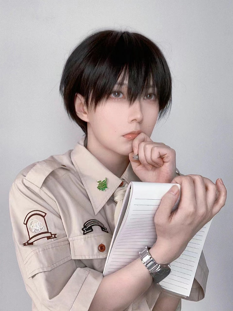 Straight Black Short Ouji Short Wig