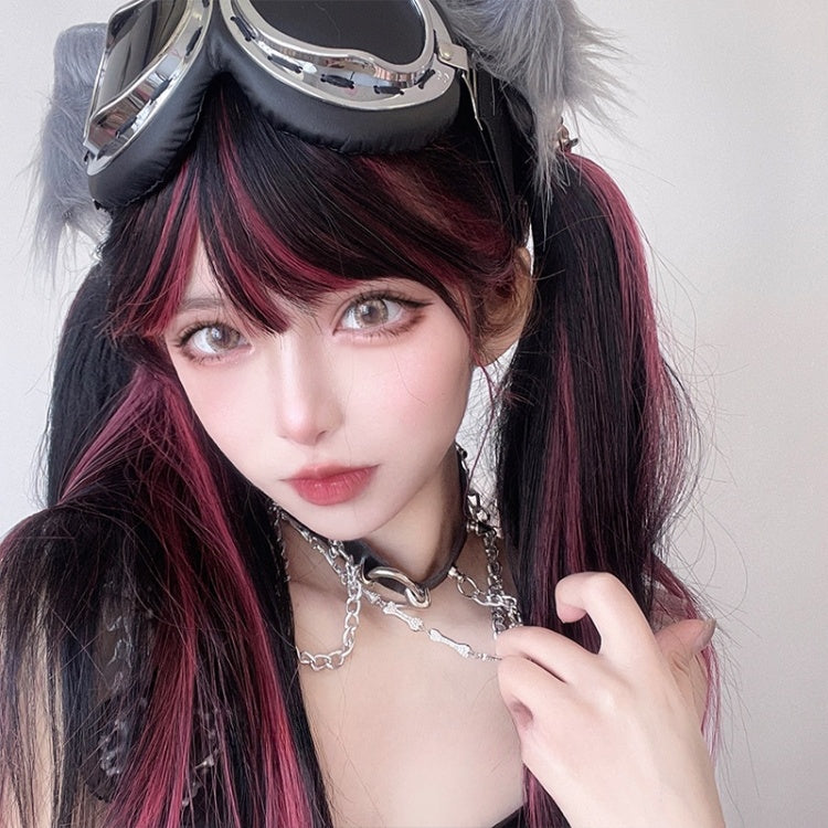 Highlight Hair Color 56cm Lolita Synthetic Wig