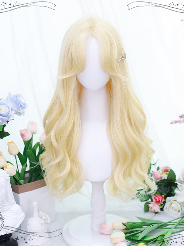Platinum Wavy Medium Synthetic Wig