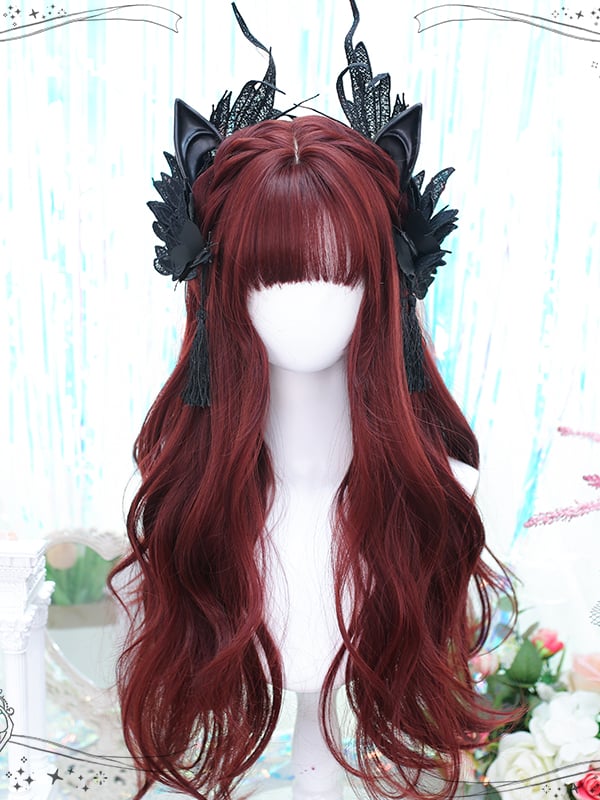 Mera Red Wavy Long Synthetic Wig