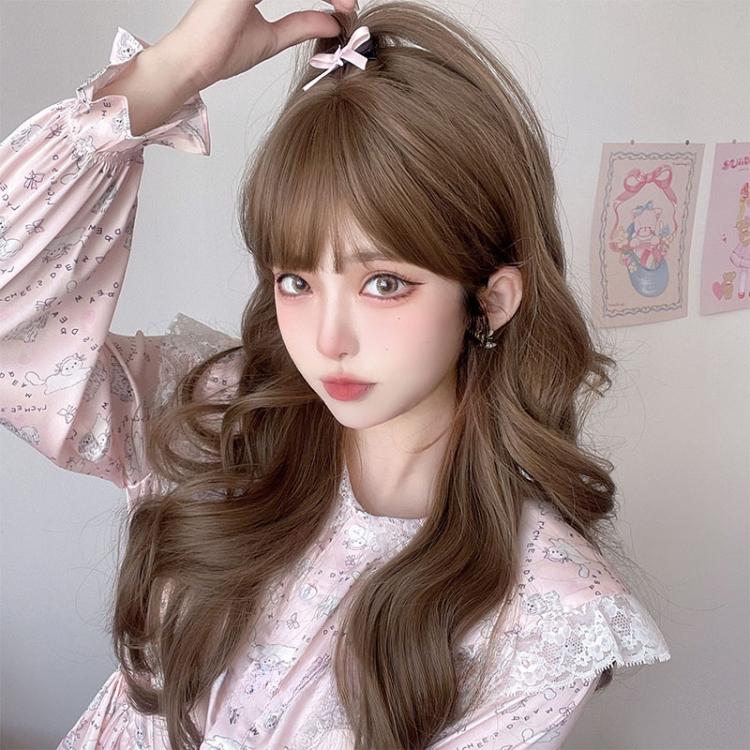 Wavy 62CM Color Honey Tawny Lolita Synthetic Wig