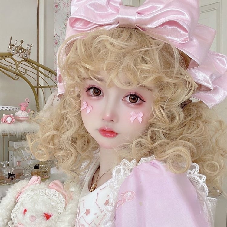 Little Princess Blonde Curly Wig