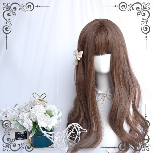 Honey Brown Daliy Waist Length Wavy Synthetic Wig