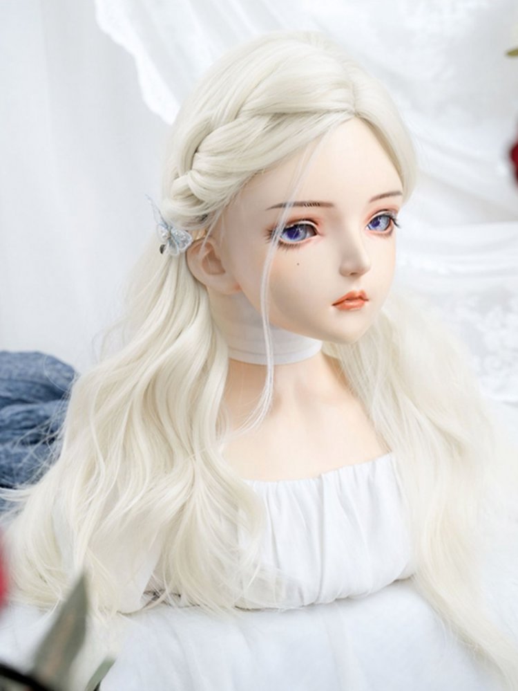 White Long Wavy Synthetic Wig