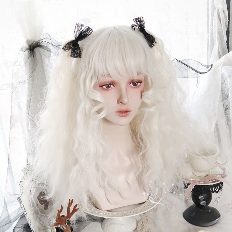 Miss Lori Off-white Curly Synthetic Wig