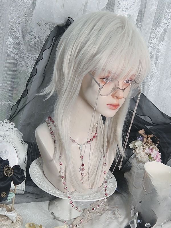 Messenger Silver-Grey Boy Style Wig