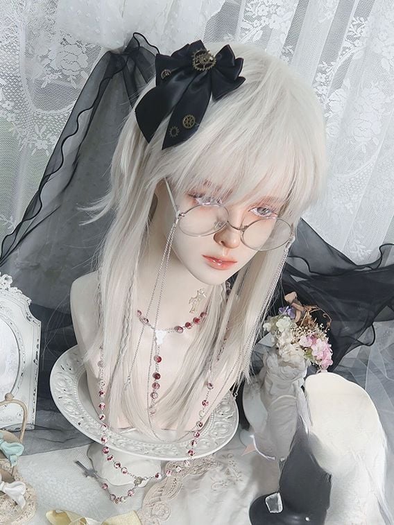 Messenger Silver-Grey Boy Style Wig