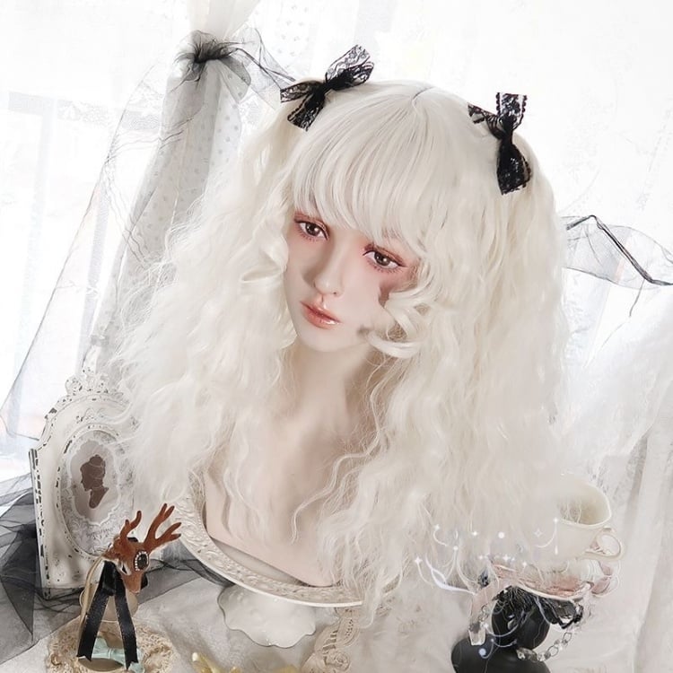 Miss Lori Off-white Curly Synthetic Wig