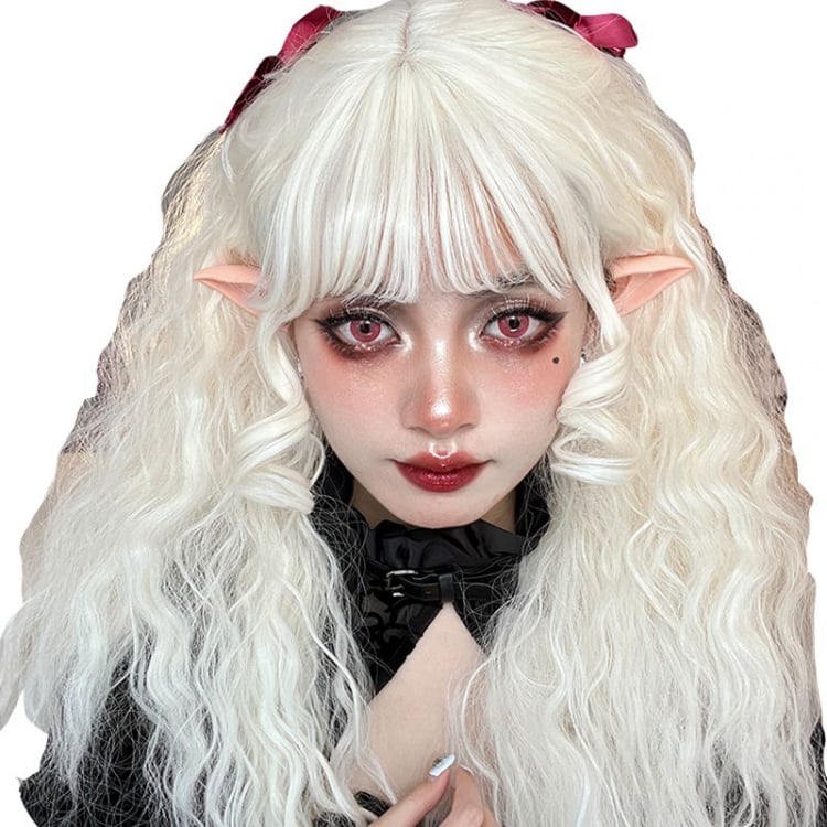 Miss Lori Off-white Curly Synthetic Wig