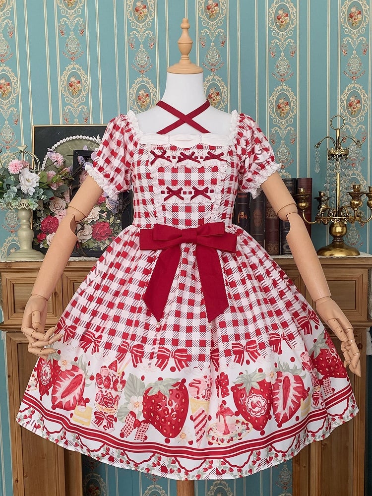 Strawberry Picnic Lolita Dress