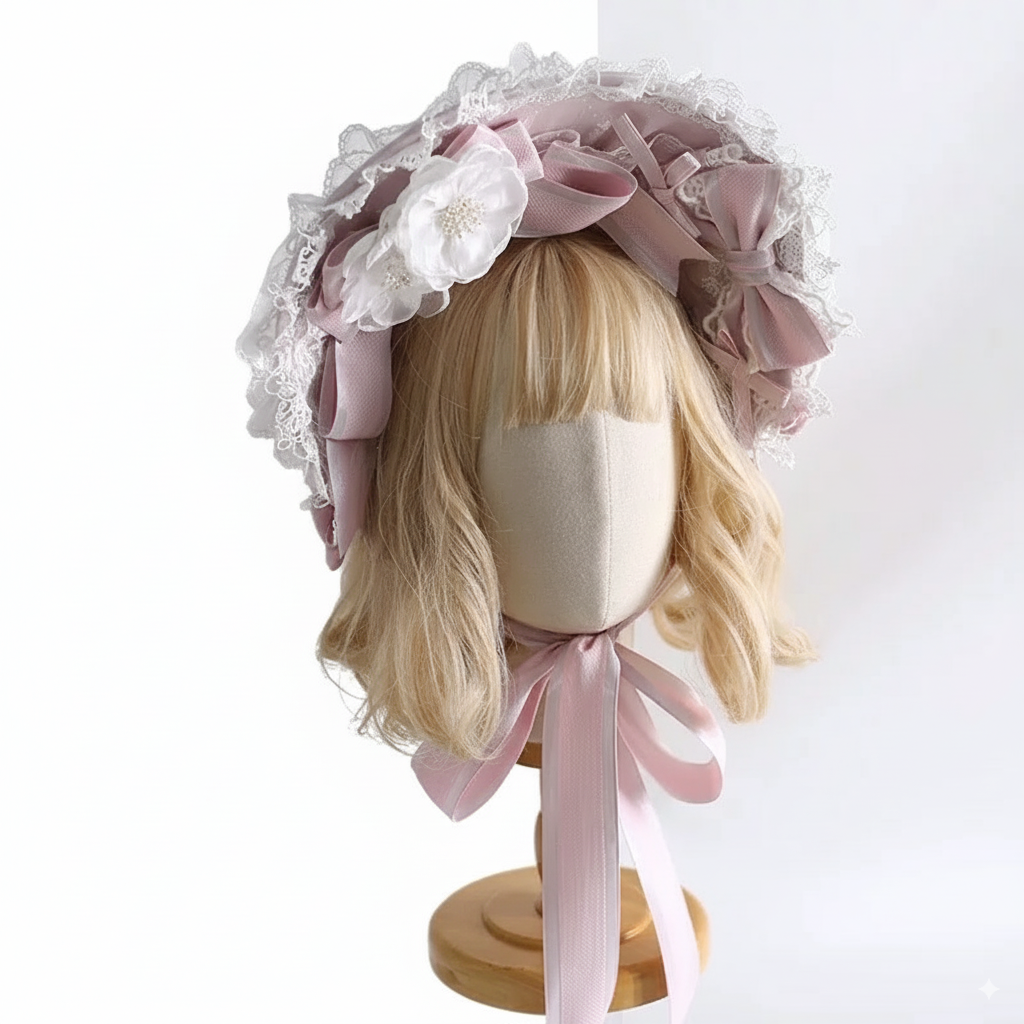 Blossom Dreams Lace Bonnet