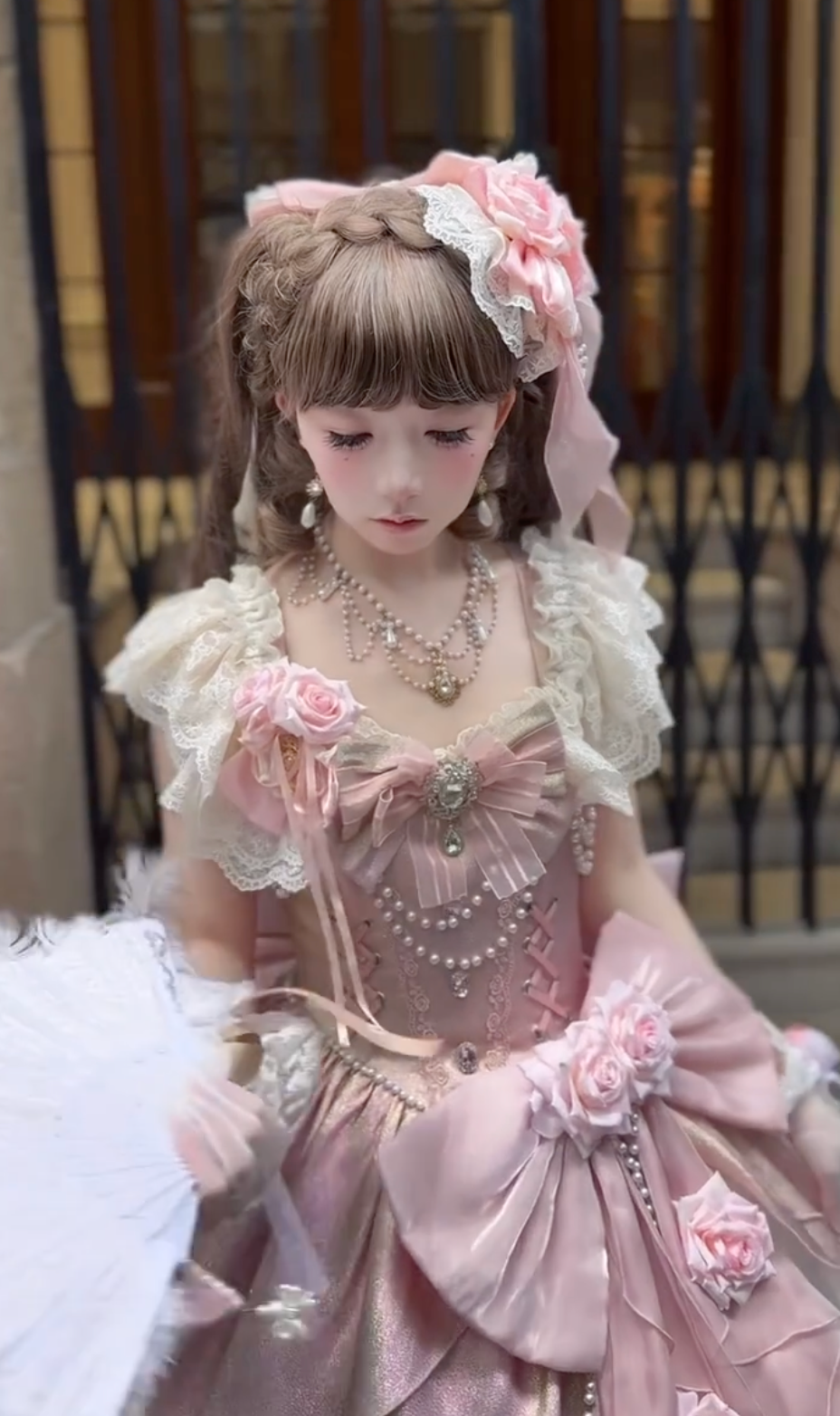 Victorian Rose Reverie Ball Gown