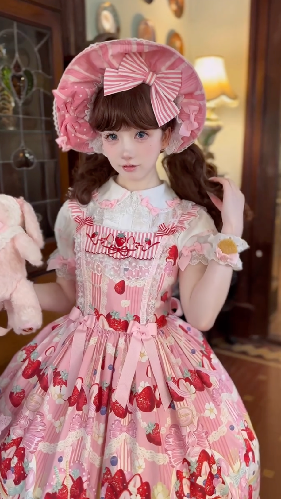 Strawberry Cream Parlour Lolita JSK (Pink)