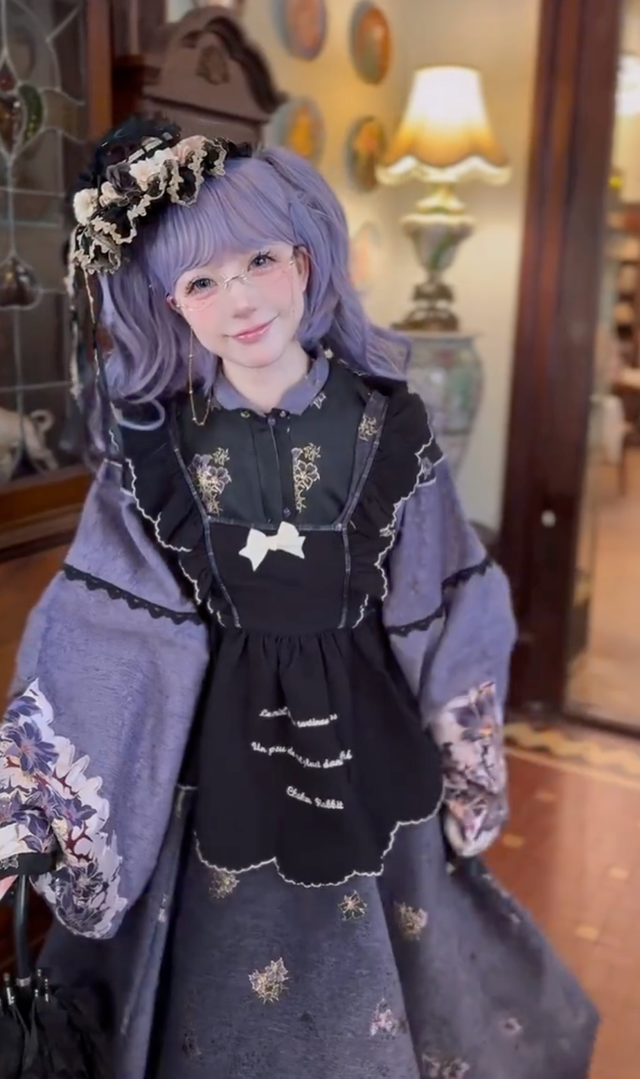 Twilight Enchantress Lolita Dress (Deep Purple Set)