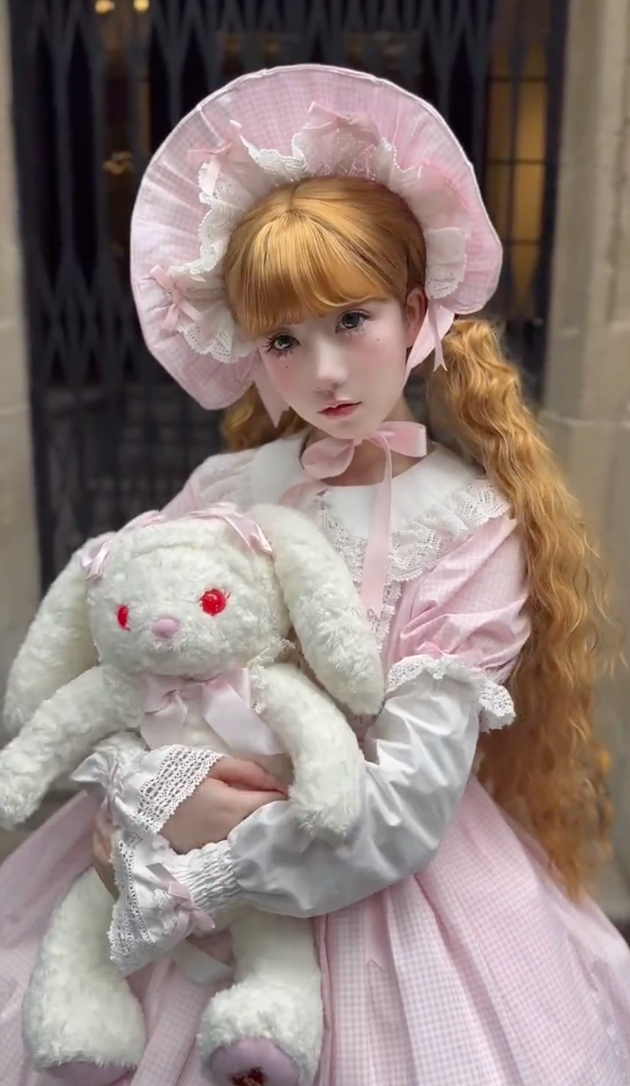 Blush Heirloom Doll JSK Set – Soft Pink Rococo Elegance