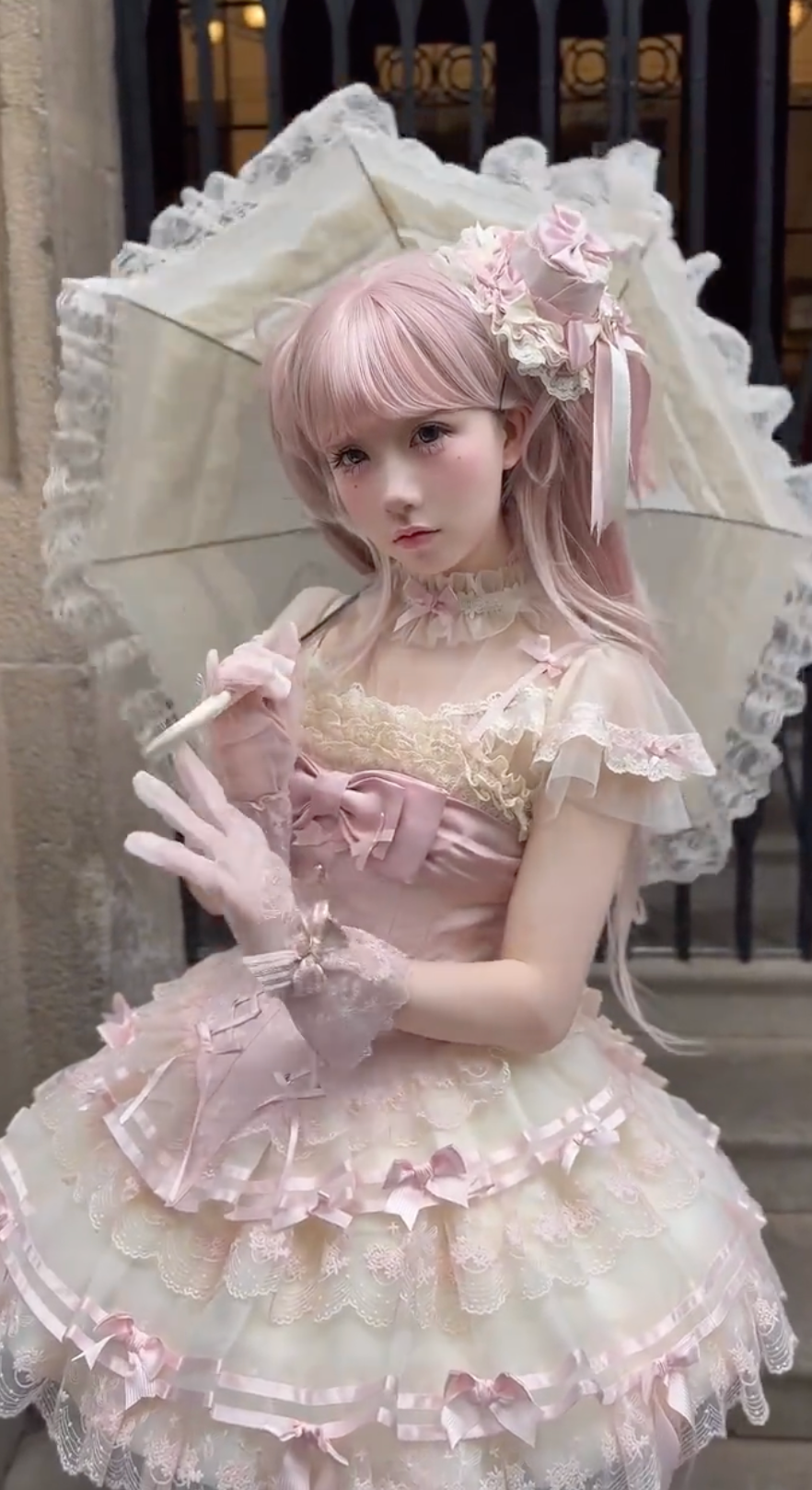Petal Confection Doll JSK – Soft Pink Sweet Lolita Elegance