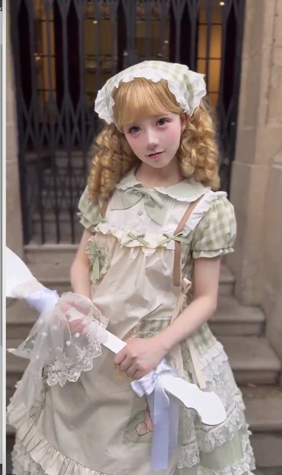 Mint Whisper Porcelain Doll JSK Set