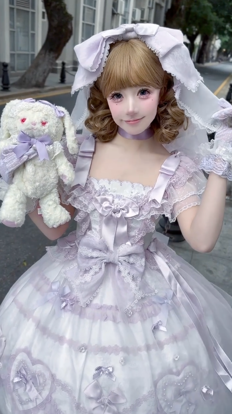 Lavender Whisper Victorian Lolita Dress Set