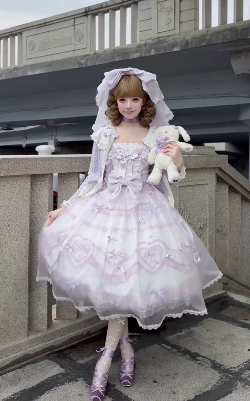 Lavender Whisper Victorian Lolita Dress Set