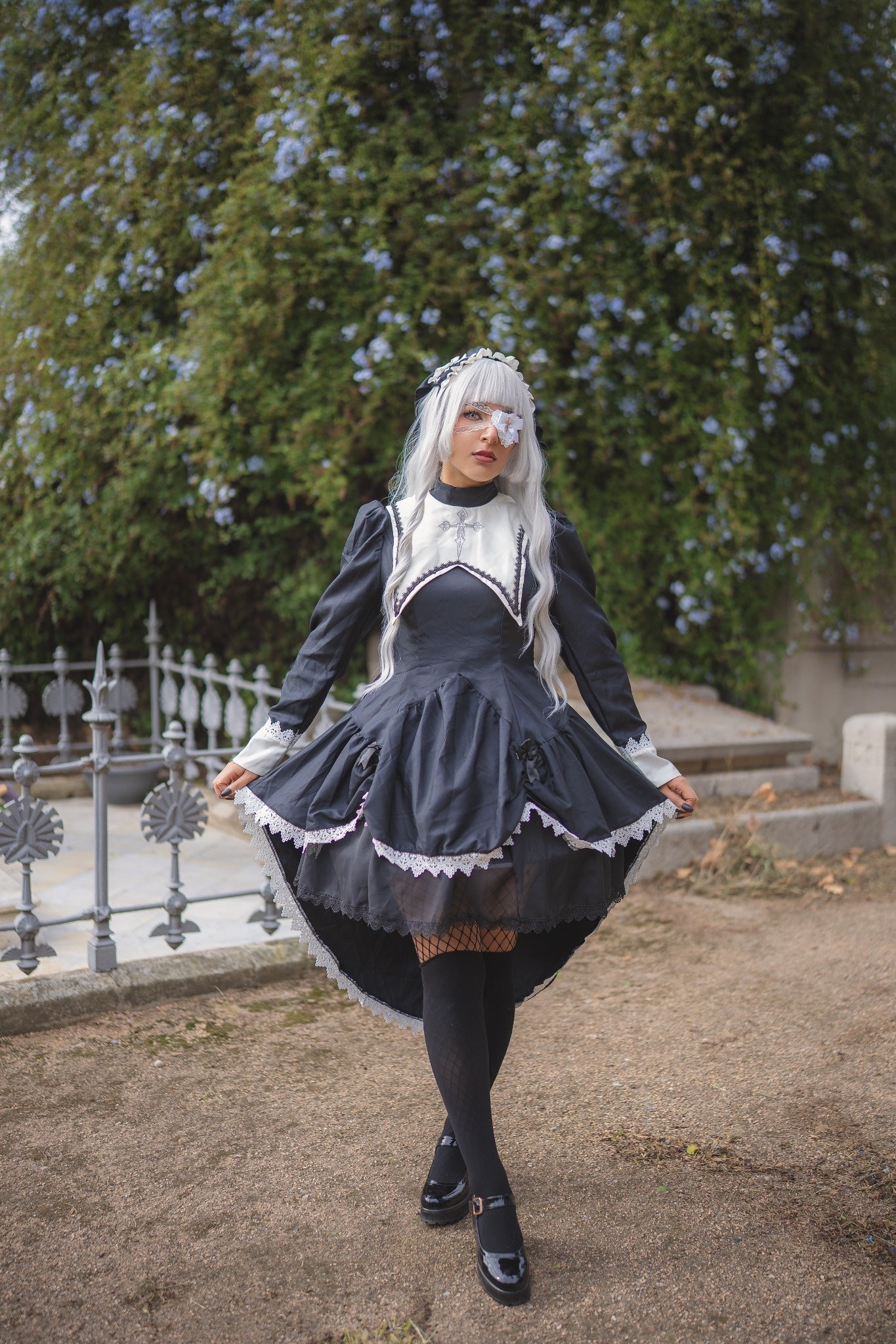 Midnight Sanctum Gothic Nun OP (Black & White)