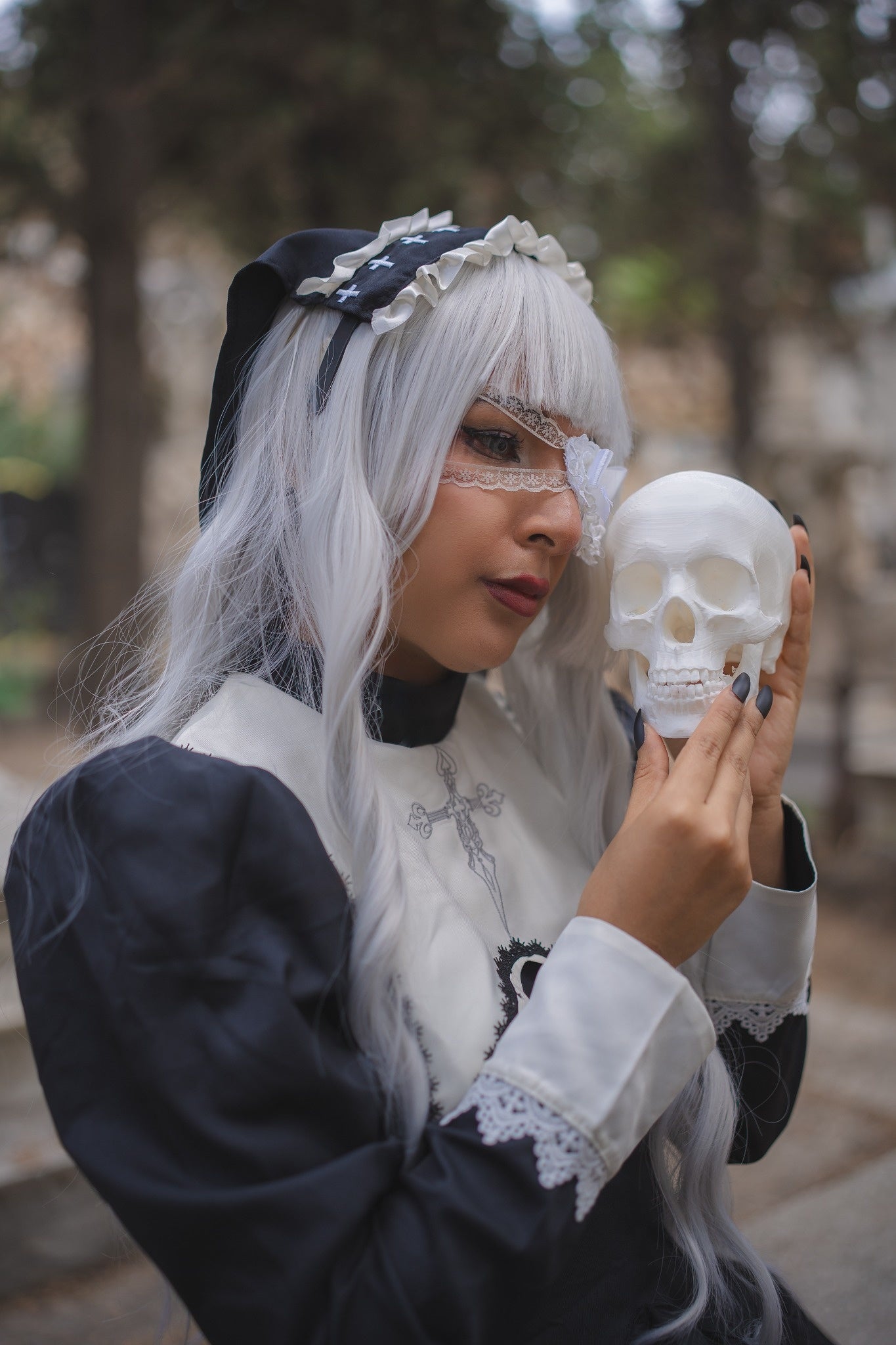 Midnight Sanctum Gothic Nun OP (Black & White)