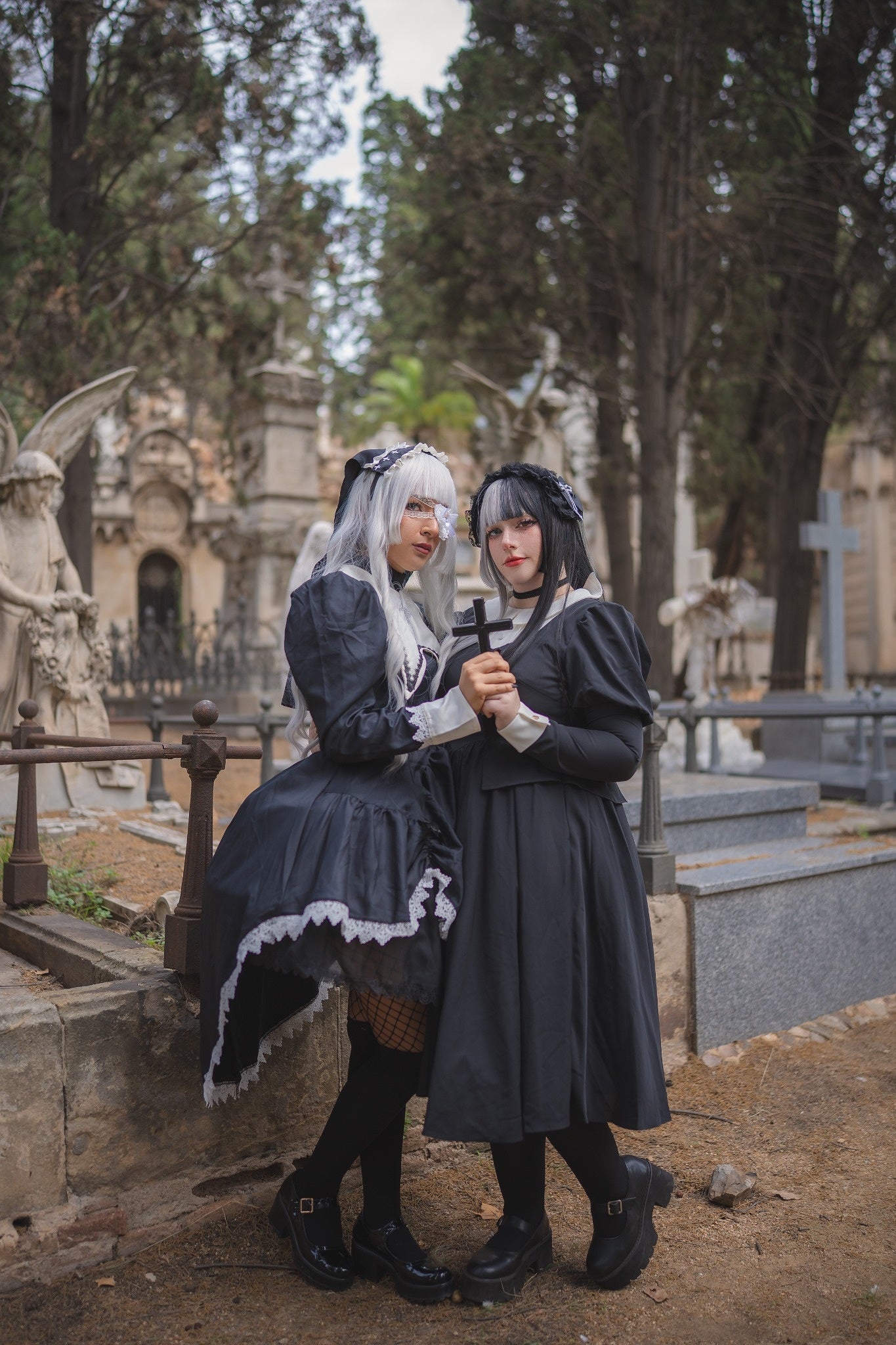 Midnight Sanctum Gothic Nun OP (Black & White)