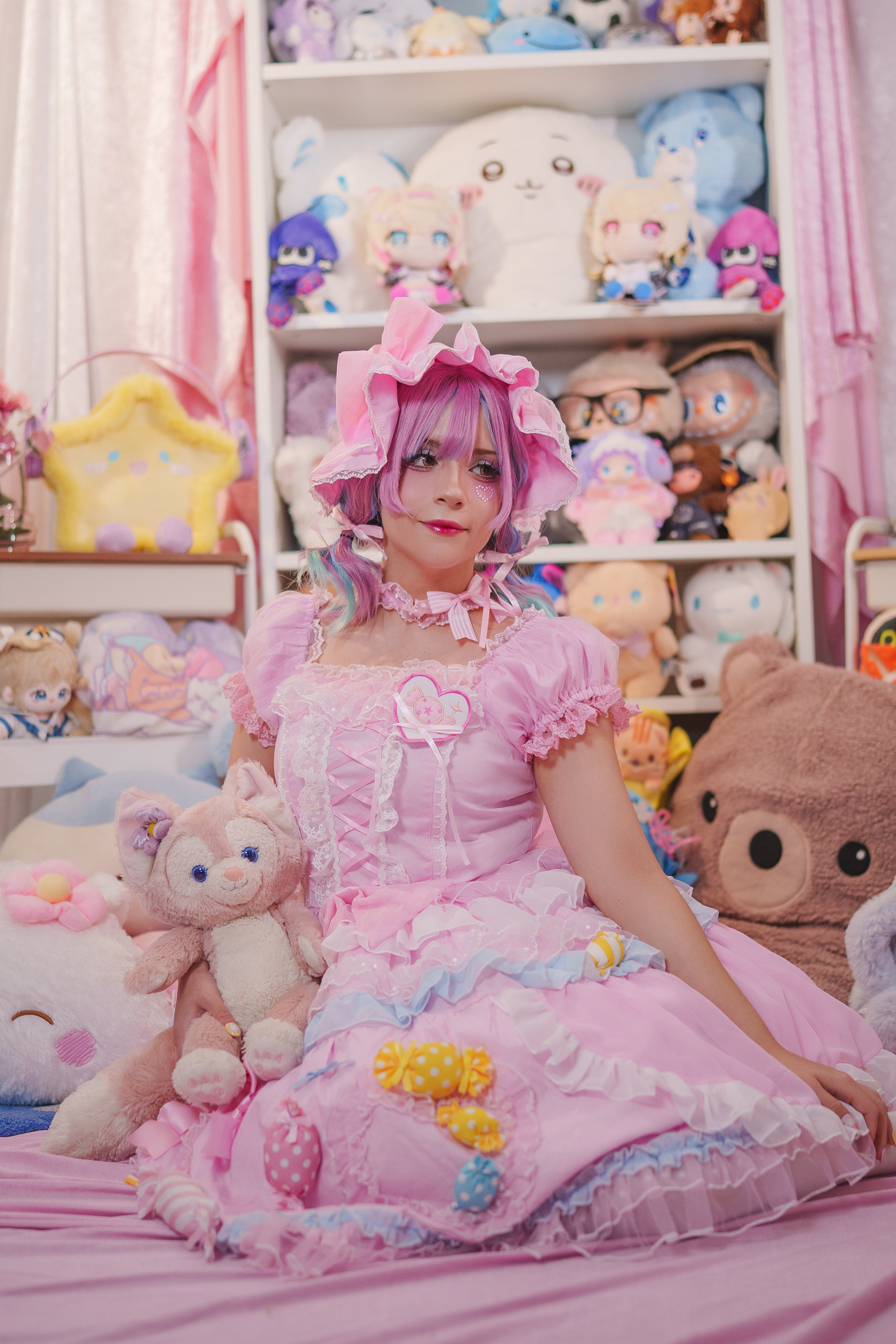 Candy Pocket Princess OP Dress with Bonnet Included