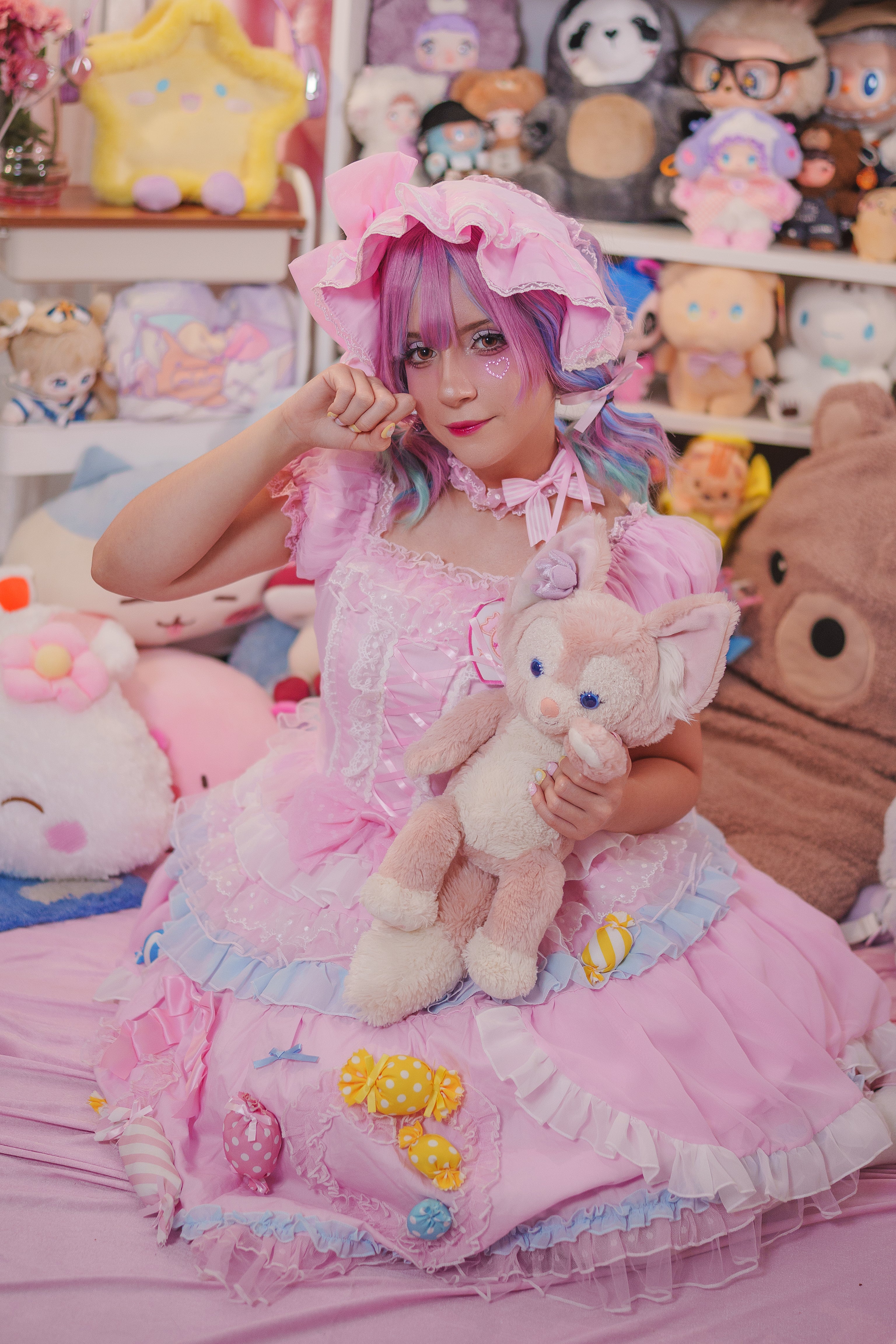 Candy Pocket Princess OP Dress with Bonnet Included