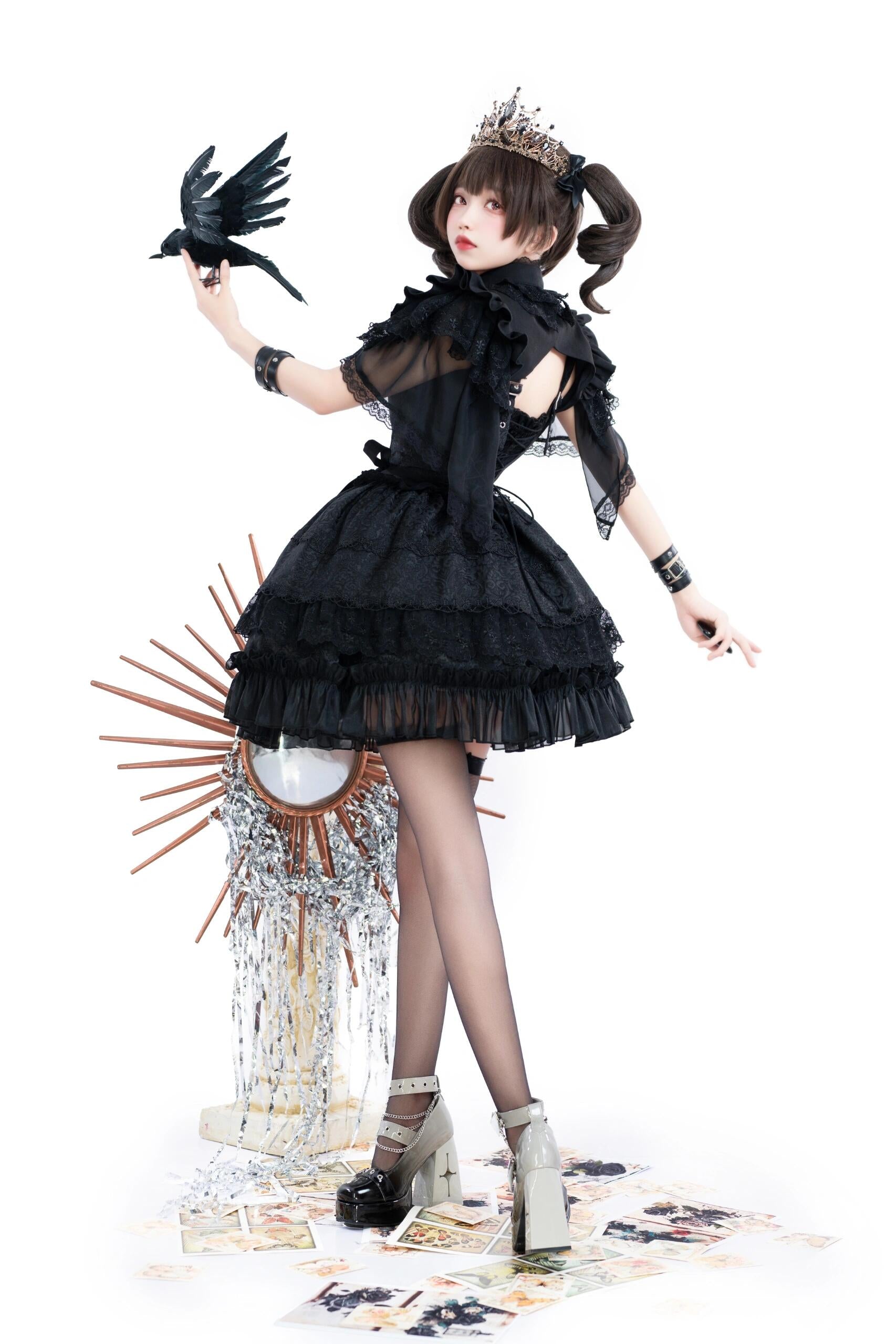 Crimson Web Enchantress Lolita Dress